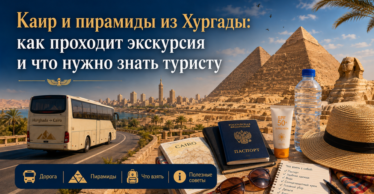 Каир и пирамиды из Хургады: как проходит экскурсия и что нужно знать туристу.