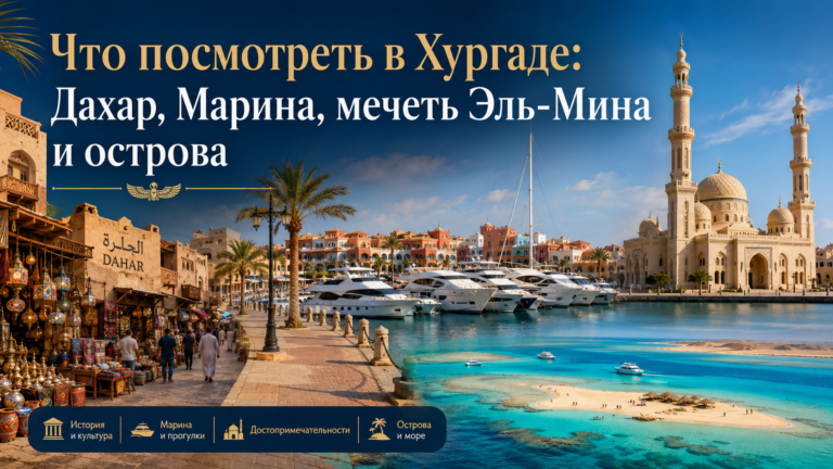 Что посмотреть в Хургаде: Дахар, Марина, мечеть Эль-Мина и острова